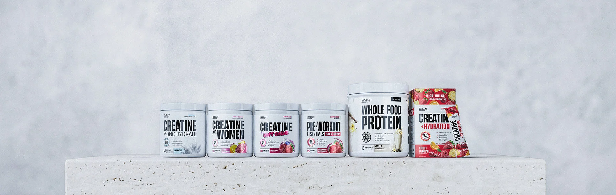 Nutrex Essentials supplement campaign